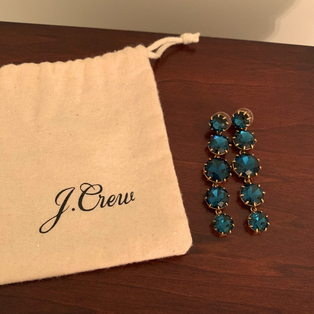J. Crew Emerald Earrings